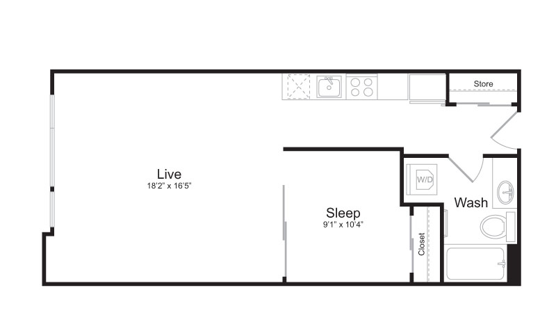 1 Bed / 1 Bath Apartment in Seattle WA | Mark on 8th Apartments 1 Bed / 1 Bath Apartment in Seattle WA | Mark on 8th Apartments