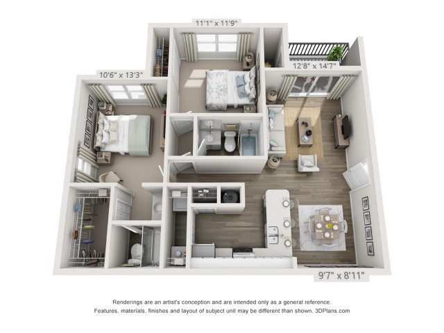 2 Bed Bath Apartment In Boynton Beach Fl Ashley Lake Park For The Hibiscus Floor Plan
