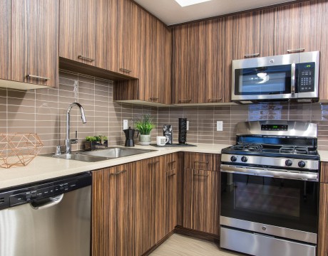 Kitchen at Avaire South Bay Apartments in Inglewood, CA