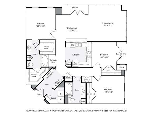 Apartments for Rent in Laurel, MD Floor Plans