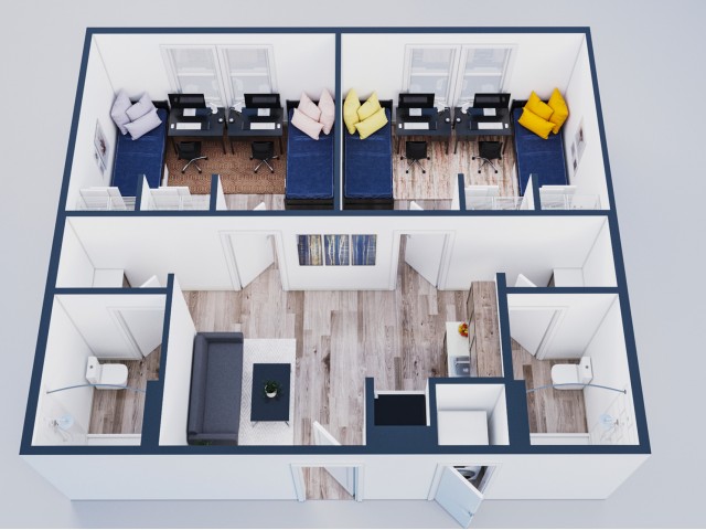 picture 2 Bedroom Shared Bathroom Layout 2 bedroom shared