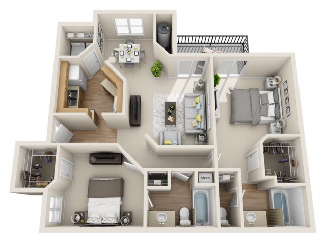 One Two Three Bedroom Apartments In Las Vegas Nv