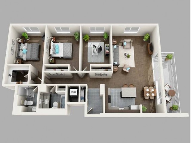 Three Bedroom 3 Bed Apartment Panorama Apartments