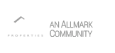 Company logo that looks like a house with Allmark Properties listed below in bold text.