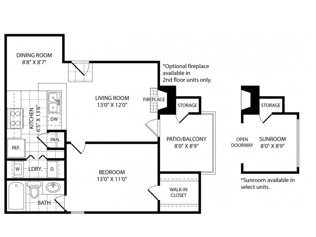 One Bedroom One Bath 600 Sq Ft 1 Bed Apartment Hickory