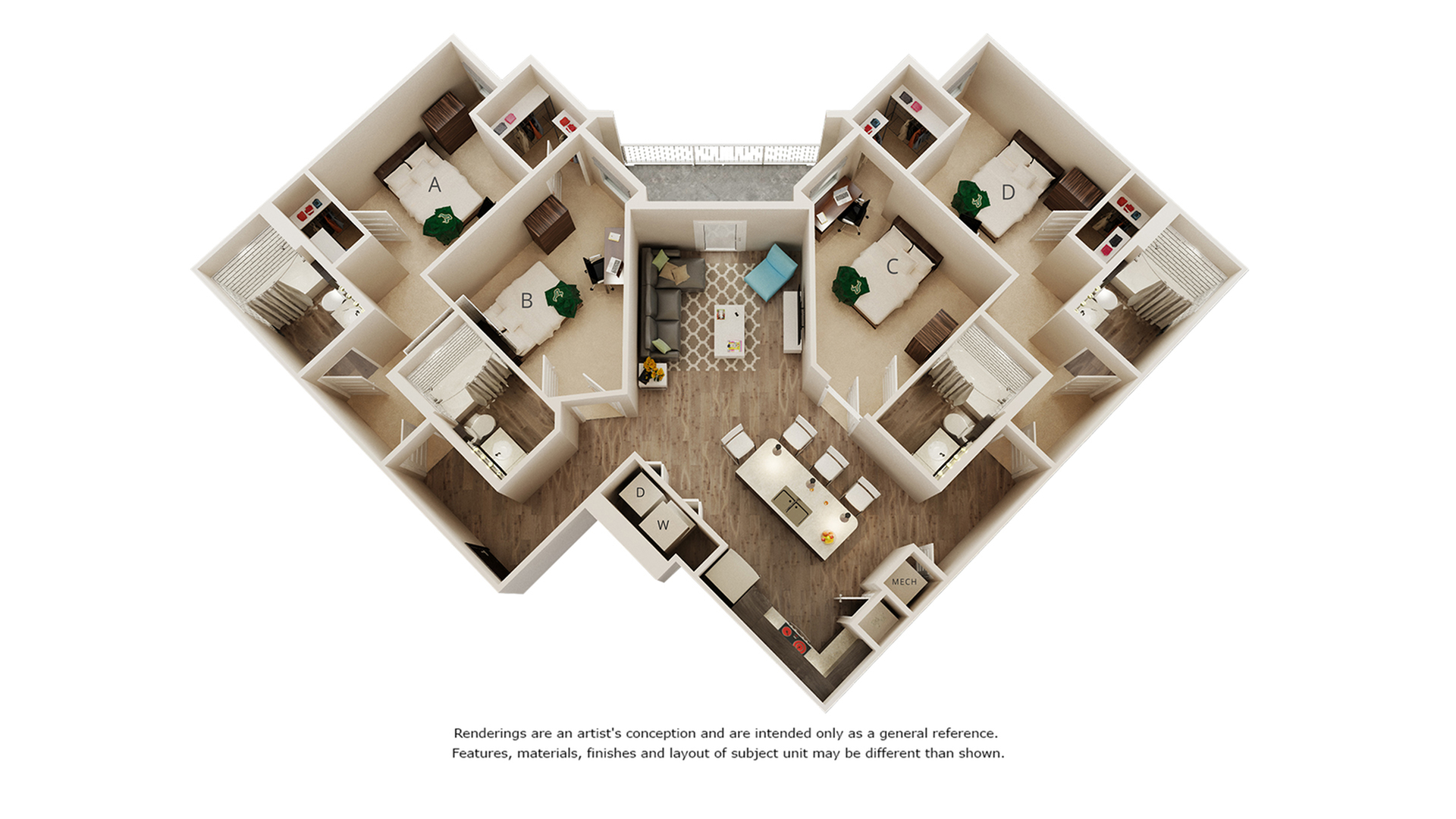 Edison Smart 4 Bed Apartment Iq Luxury