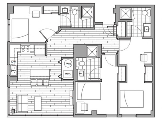 i3x3i Terrace 3 3 Bed Apartment Rise on 9th Student Living