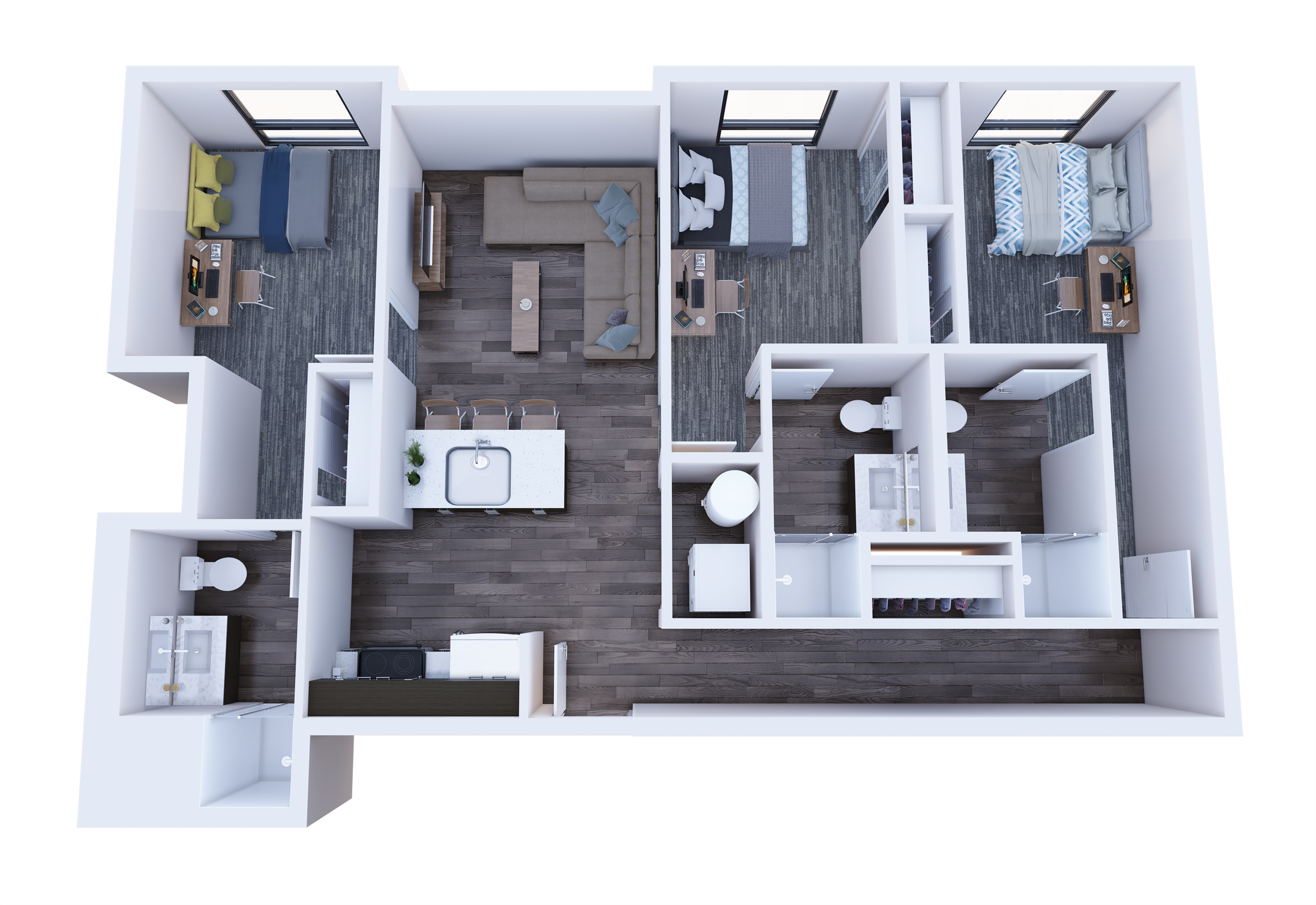 i3x3i 3 Bed Apartment Student Housing Identity Moscow