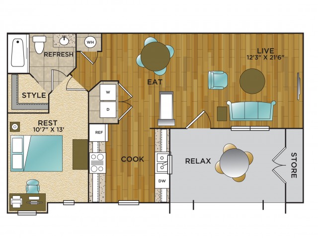 1 Bed 1 Bath Apartment In Charlotte Nc Arcadia Student Living