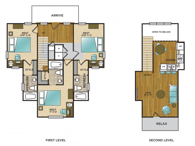 Apartments Near Uncc Arcadia Student Living Floor Plans