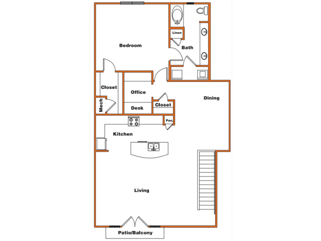 Floor Plan | Trinity Loft | Apartments Dallas TX