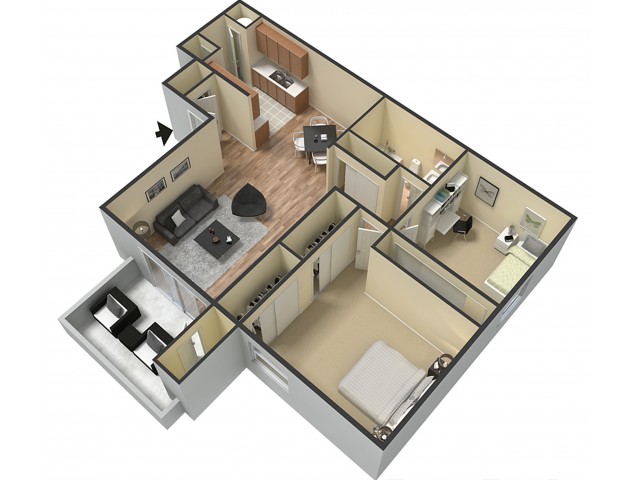 Floor Plan 2 | Sacramento Rentals | The Confluence
