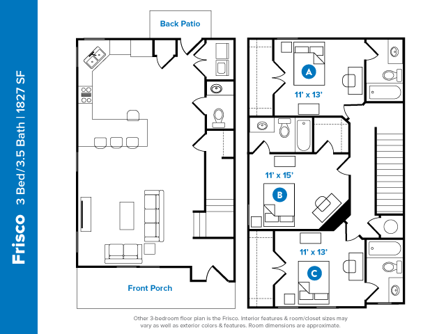 3 Bed Bath Apartment In Corpus Christi Tx Aspen Heights