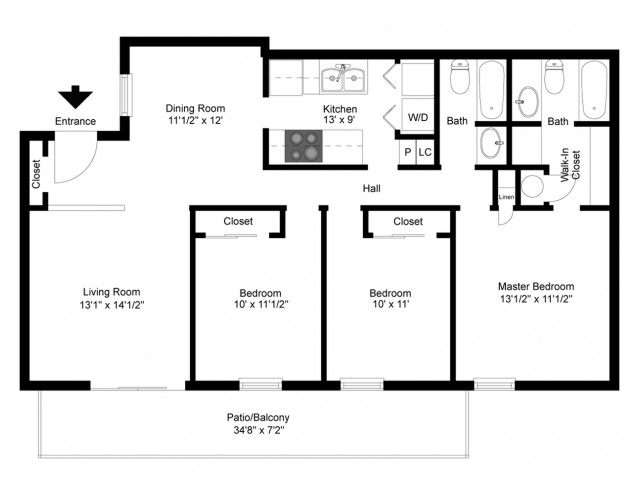 3 Bed 2 Bath Apartment In Goodlettsville Tn Summerfield