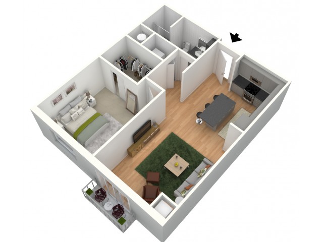 1 Bed Bath Apartment In Omaha Ne Es For The Raines Law Room Floor Plan