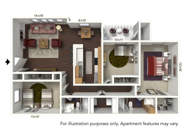 Floor Plan 5 | Windsong Place Apartments