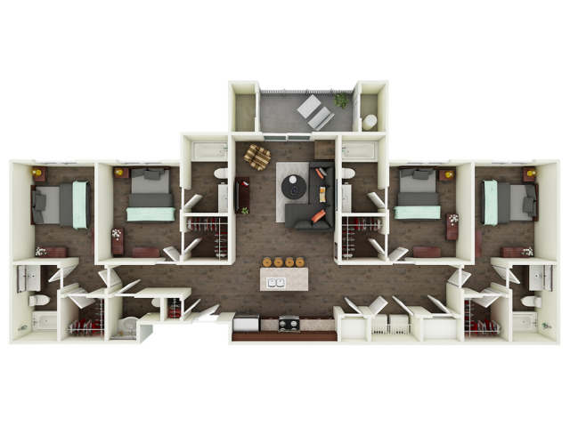 1 4 Bed Apartments Monarch 301 Monarch 301