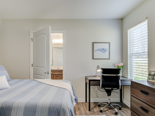 Image of Private Bedroom and Bathroom for The Villages at Wake Forest