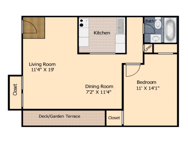 1 Bedroom 1 Bed Apartment Windsor Forest Apartments