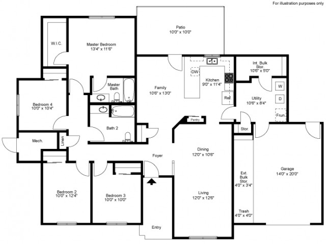 Kouma 4bd Single Story 4 Bed Apartment Fort Hood Family Housing