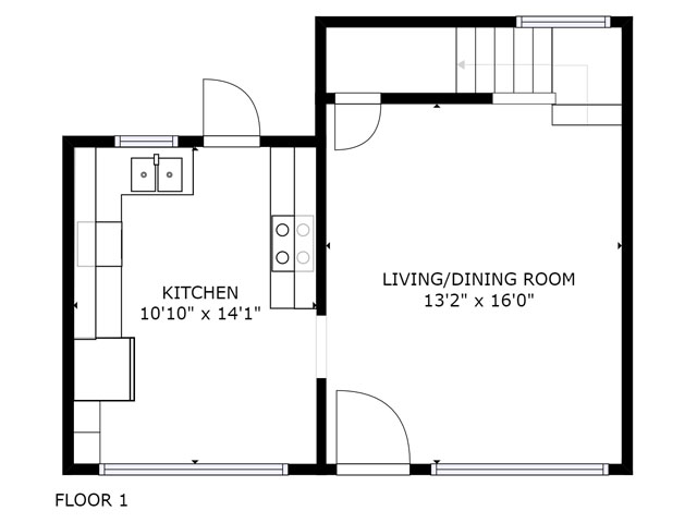 Heliconia Floor Plan - 1st Floor