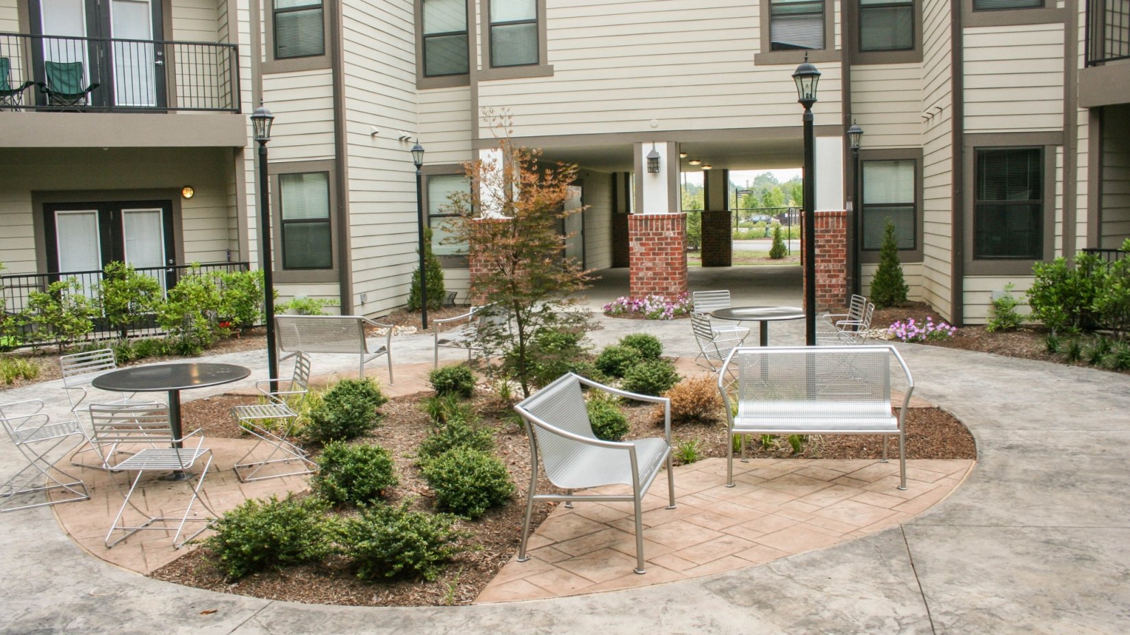 Private quiet courtyards