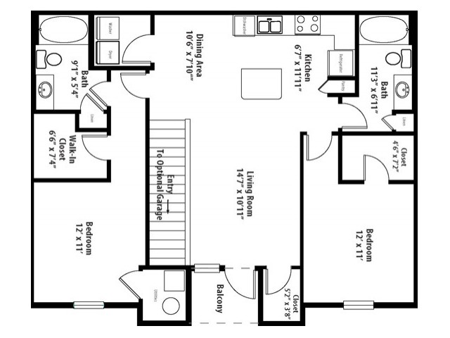 Firethorn Terrace With Garage 2 Bed Apartment The Lodge