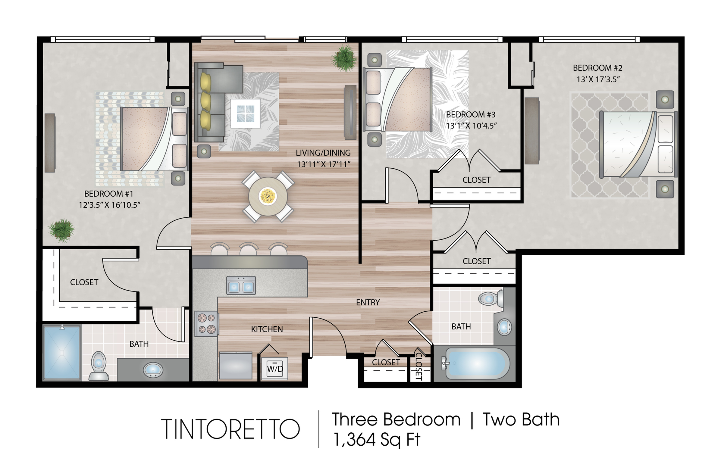 3 Bedroom Apartment Floor Plan With Dimensions Pdf Home Alqu