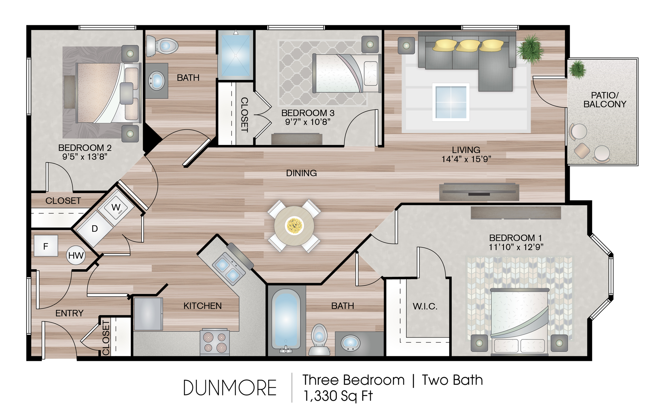 3 bedroom apartments dinkytown