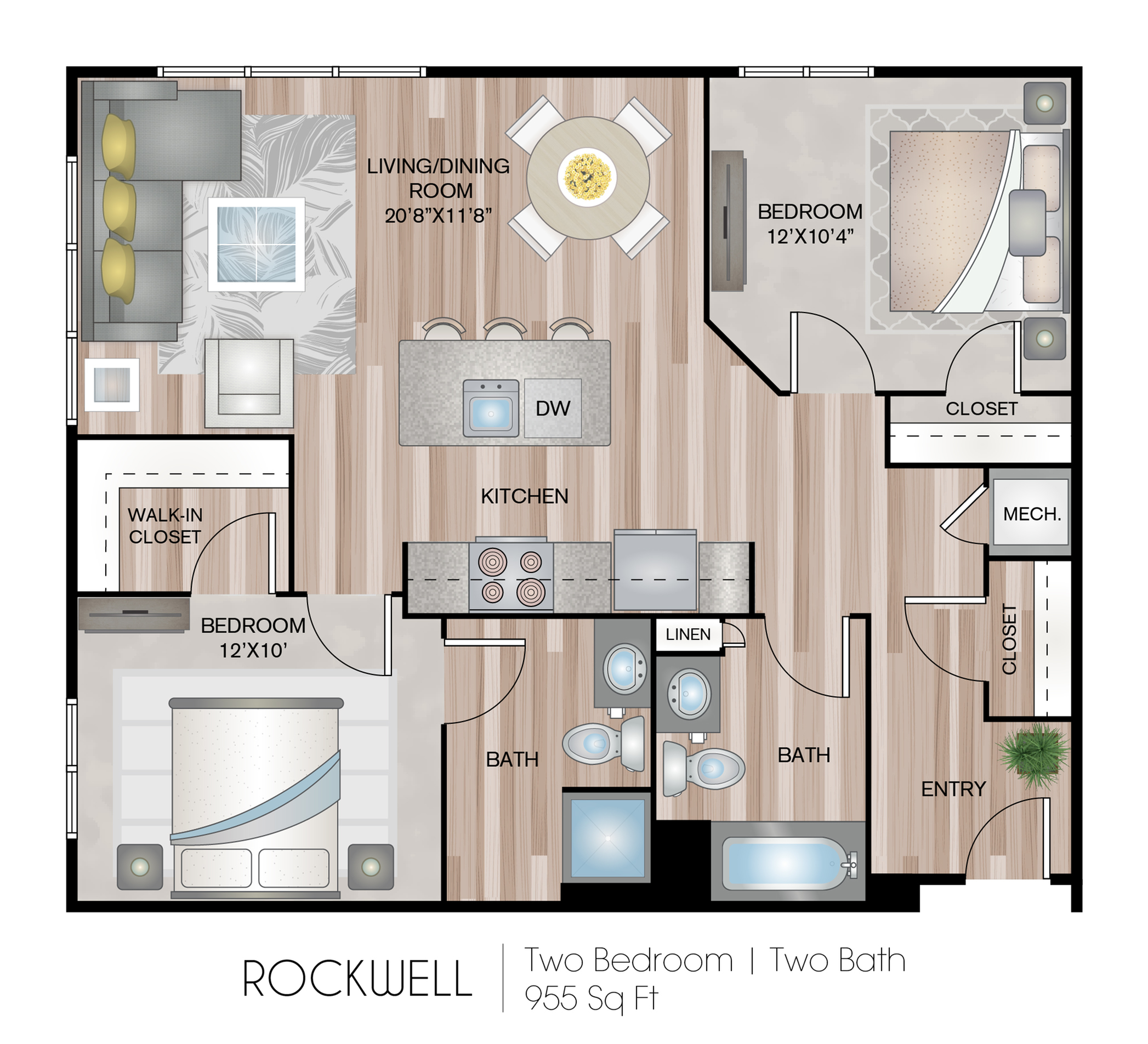 Rockwell 2 Bed Apartment One Webster