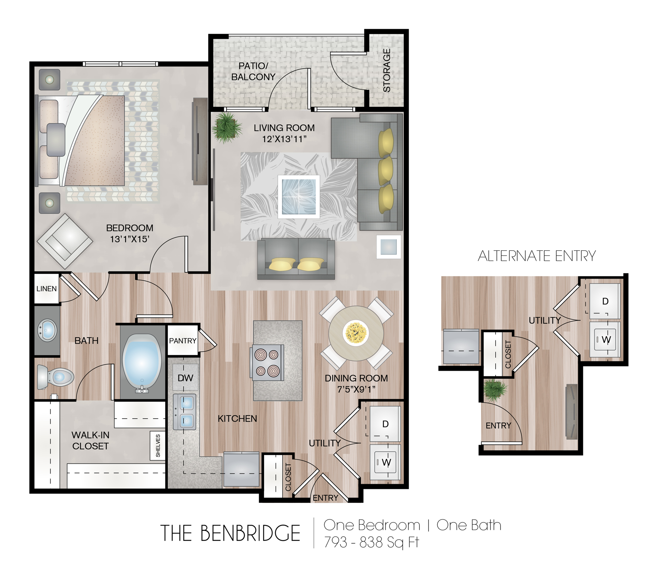 The Benbridge 1 Bed Apartment Centreport Lake Luxury Apartments