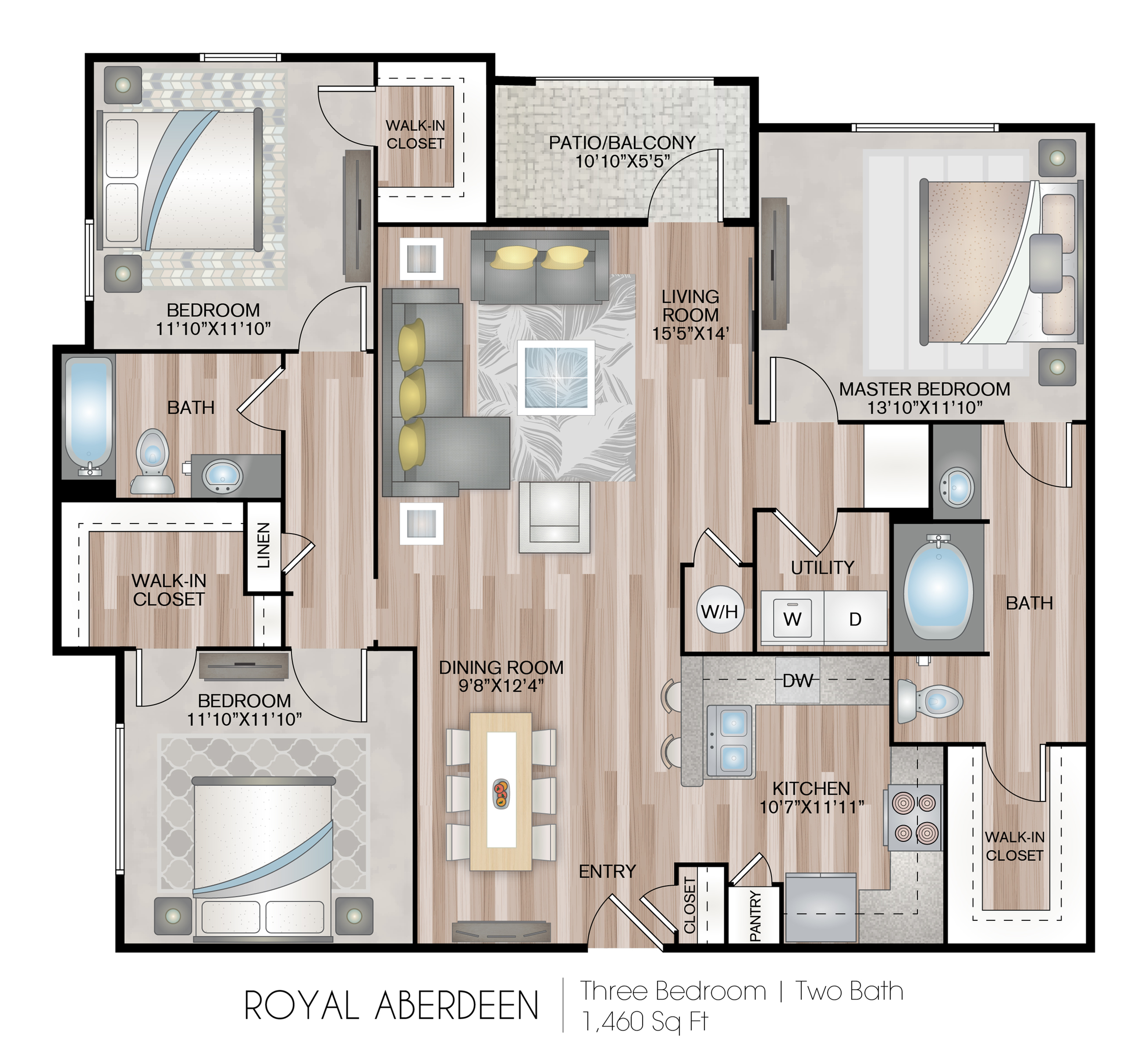 Royal Aberdeen 3 Bed Apartment Hideaway Lake Luxury Apartments