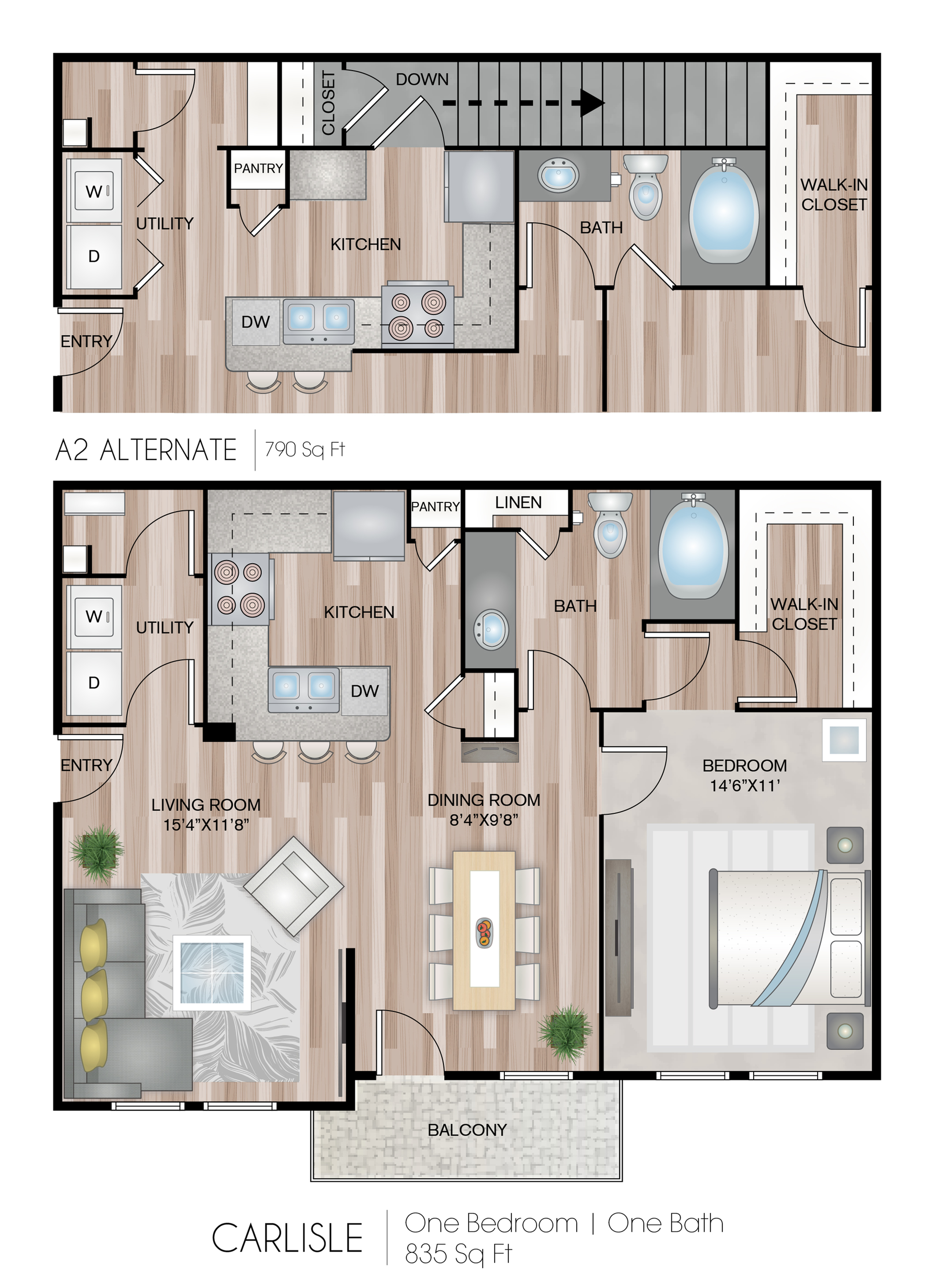 Carlisle With Garage 1 Bed Apartment Jefferson At Westtown