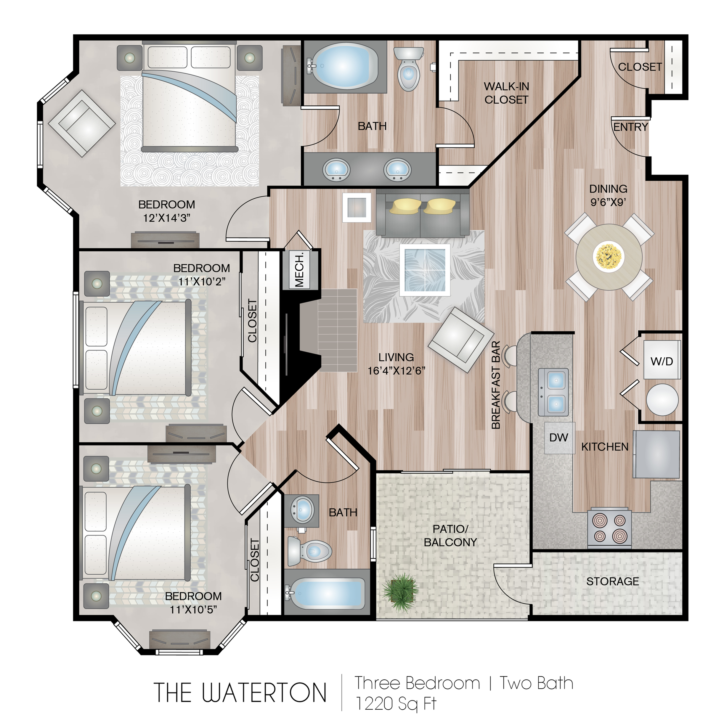 3 Bed 2 Bath Apartment In Colorado Springs Co Residences