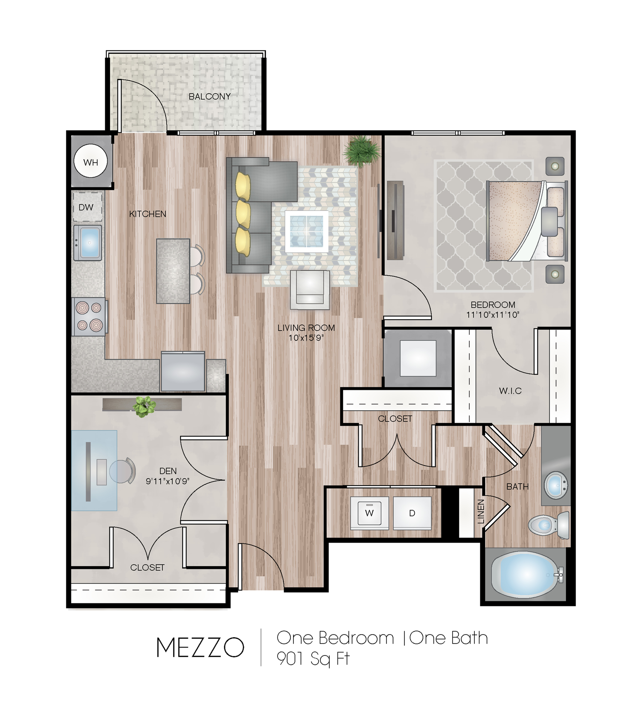 Octave MPDU 2 Bed Apartment Cadence at Crown