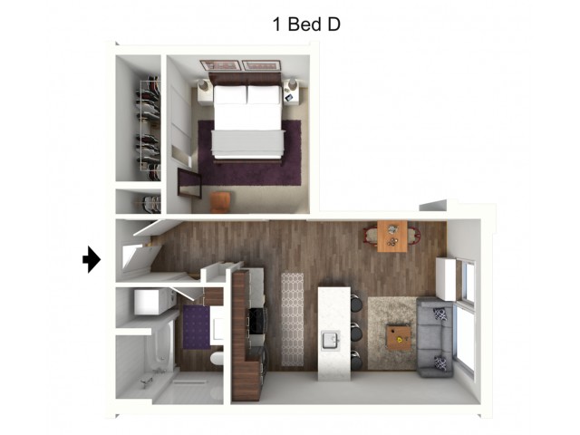 One Bedroom D