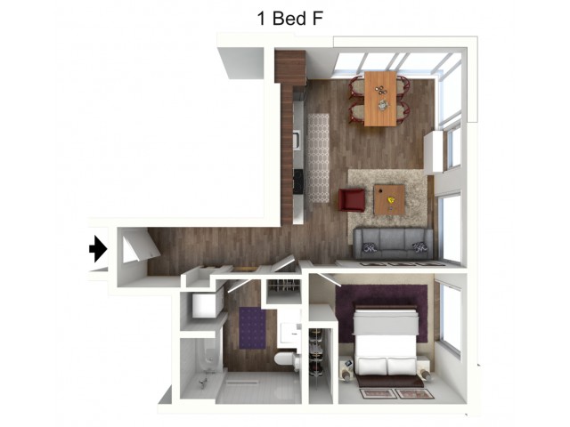 One Bedroom F