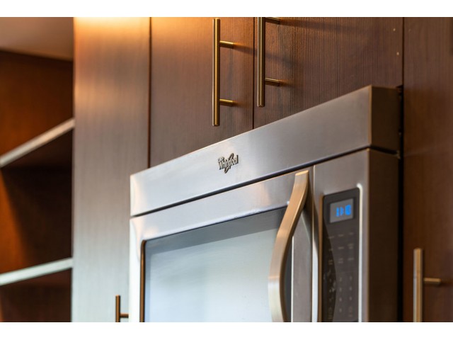 Apartments with stainless steel appliances