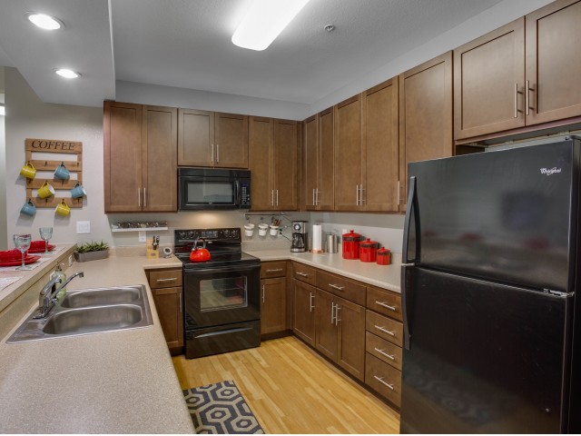Full-Suite of Kitchen Appliances at Campus Quarters