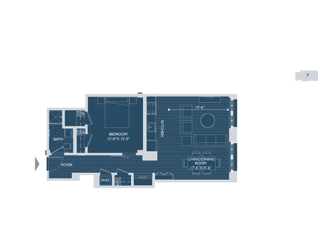 Floor Plan 4 | Boston South End Apartments | 381 Congress