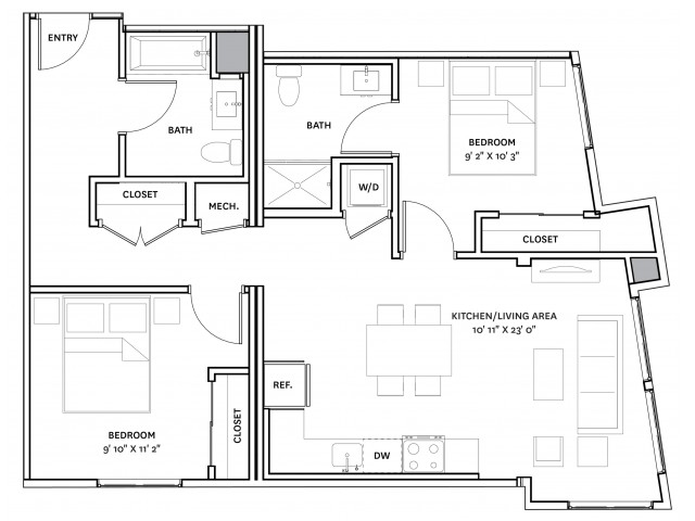 2 Bed 2 Bath Apartment In Charlestown Ma The Graphic Lofts