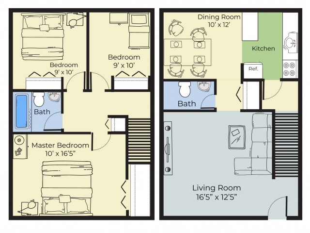 Three Bedroom Townhouse