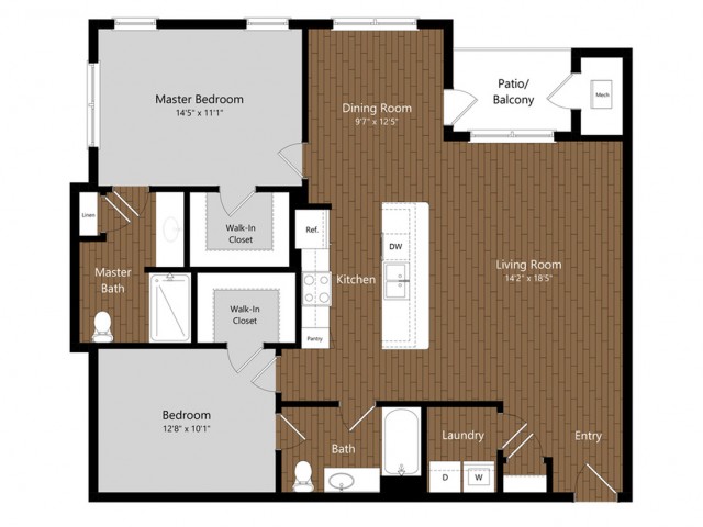 Floor Plans Pricing 1 2 Bedroom Apartments North Andover