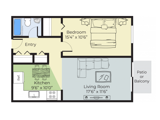 Bedford 1 Bed 1 Bath Floor Plan Pheasant Run Apartments Nashua Nh