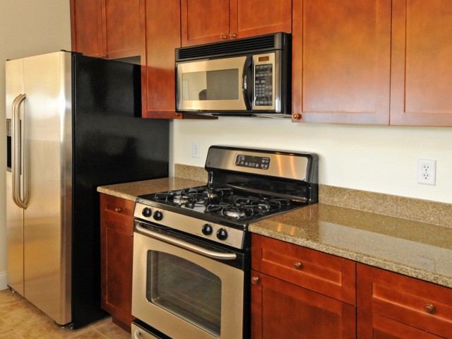 Kitchen with high end appliances