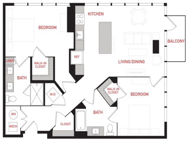 The Perfecto 2 Bed Apartment One Cardinal Way
