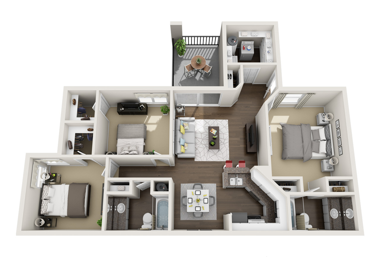 Floor Plans Apts For Rent In Kissimmee Fl Laguna Place 1 3 Beds