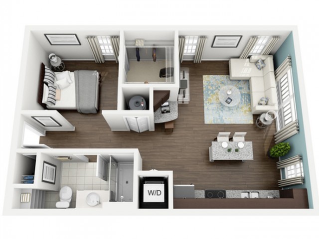 Studio One Two Three Bedroom Apartments Tampa The Marq