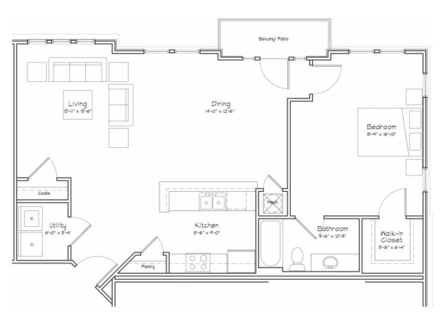 Studio 1, & 2 Bed Apartments - Floor Plans | Alpha Mill