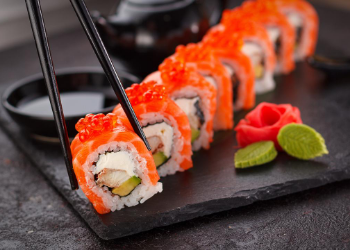 Excite your palate with our diverse menu items from the robata bar, sushi bar, and kitchen. Enjoy sushi, sashimi & traditional, charcoal-grilled Japanese cuisine served in a sleek, modern setting. at Edoko Sushi 